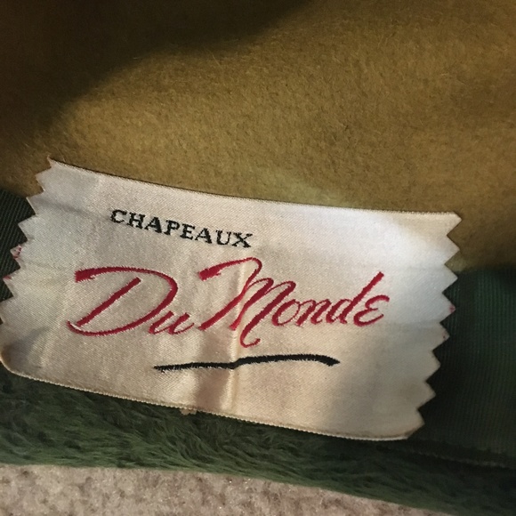 Vintage Lilly Dache Green Fur Hat - Picture 2 of 8